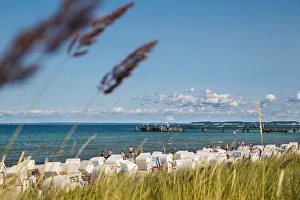Lübecker Bucht Prints: Beach, Scharbeutz, Baltic coast, Schleswig-Holstein, Germany