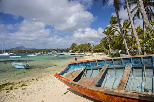 Mauritius Prints: Beach at Trou D eau Douce, Flacq, East Coast, Mauritius