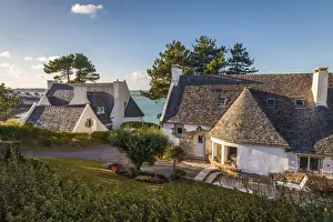 Holiday Home Prints: Beach villas in Carantec, Finistere, Brittany, France