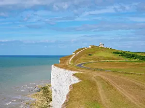 Beachy Head Prints: Beachy Head Cliffs and Belle Tout Lighthouse