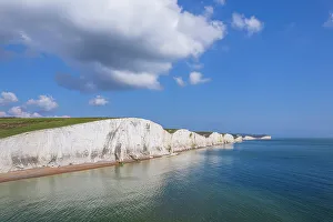 Chalk Prints: Beachy Head lighthouse and chalk white cliffs