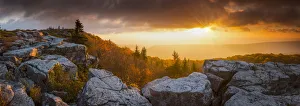 Images Dated 18th October 2013: Bear Rocks at Sunrise, Dolly Sods Wilderness, West Virginia, USA