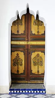 Medina Gallery: Beautiful door of the Marrakech medina. Morocco
