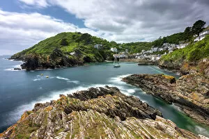 Beautiful Polperro fishing village on the south coast of Cornwall, England. Spring (May) 2022