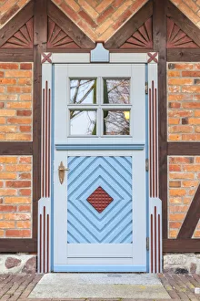 Baltic Coast Prints: Beautiful traditional door in Born am Darss, Mecklenburg-Western Pomerania