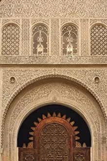 Images Dated 2nd July 2014: Beautifull stucco work in the Ben Youssef Medersa