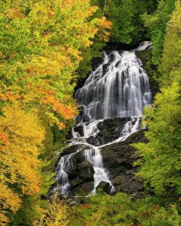 Cascade Prints: Beaver Brook Falls in autumn, Colebrook, New Hampshire, USa