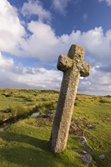 Images Dated 18th May 2016: Beckamoor Cross, otherwise known as the windy Post in Dartmoor National Park, Devon
