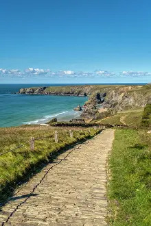 Cornish Prints: Bedruthan Steps, Cornwall, England, UK