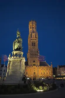 Belfort (Belfry) & Statue of Pieter de Coninck & Jan Breidel