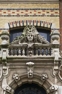 Images Dated 29th July 2016: Belgium, Antwerp, Zurenborg, art-nouveau architecture, detail