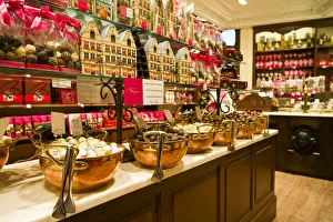 Belgium, Bruges, Belgian Chocolates shop, chocolates