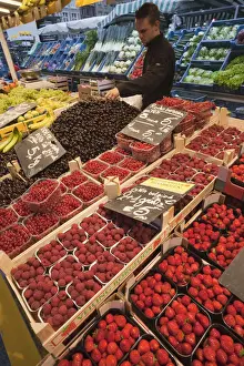 Brugge Prints: Belgium, Brugge, Market Place, Fruit and Vegetable Market