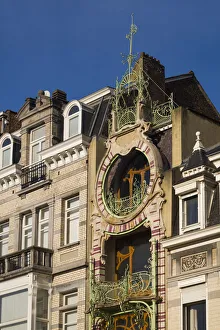 Belgium, Brussels, art-nouveau architecture, Maison St-Cyr, detail