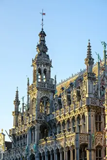 Grand Place Prints: Belgium, Brussels (Bruxelles). Maison du Roi (Kings House) or Broodhuis (Breadhouse)