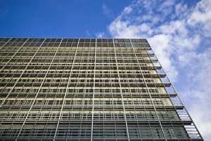 Headquarters Prints: Belgium, Brussels, EU Area, Berlaymont Building, HQ of the EU Commision, exterior