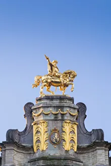 Grand Place Prints: Belgium, Brussels, Grand Place, Guild Hall detail