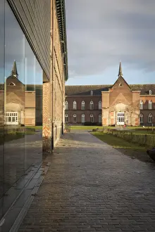 Flanders Prints: Belgium, Flanders, Ghent, Buildings of the Stam museum on the Bijloke site