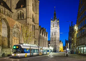 Belgium, Flanders, Ghent (Gent). Sint-Niklskerk (Saint Nicholas Church)