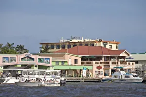 Belize, Belize City, Belize Harbour, Belize Tourist Village, waterfront shopping complex Belize, Belize City, Belize Harbour, Belize Tourist Village, waterfront shopping complex
