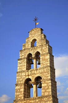 Belfry Collection: Bell Tower, Areopoli, Mani Peninsula, The Peloponnese, Greece, Southern Europe