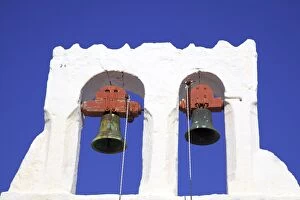 Exterior Detail Collection: Bell Tower, Chora, Patmos, Dodecanese, Greek Islands, Greece, Europe