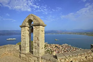 Images Dated 20th July 2018: The Bell Tower at Palamidi Castle, Nafplio, Argolis, The Peloponnese, Greece, Southern