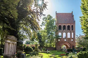 Cemetery Prints: Bell tower of St. Johannes Church