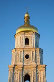 Kyiv Prints: Bell Tower of St. Sophias Cathedral, Sofiyivska Square, Kiev (Kyiv), Ukraine