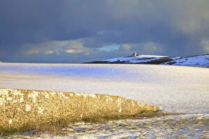 Light Houses Collection: The Belle Tout Lighthouse Surrounded By Snow, Beachy Head, South Downs, East Sussex