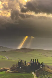 Belvedere farmhouse, Siena province, Tuscany district, Italy Belvedere farmhouse, Siena province, Tuscany district, Italy