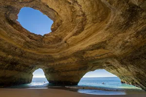 Portugese Prints: Benagil Cave, Lagoa, Algarve, Portugal