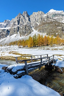 Larix Prints: Bend on the river Buscagna, Alpe Devero, Valle Antigorio, Piedmont, Italy