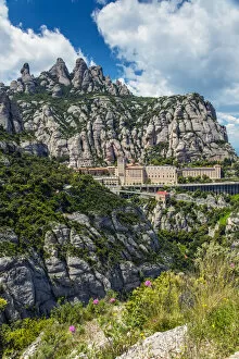 The Benedictine abbey of Santa Maria de Montserrat, Monistrol de Montserrat, Catalonia
