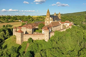 Images Dated 23rd May 2023: Benedictine monastery Comburg, Steinbach, Kocher Valley, Schwabisch Hall, Hohenlohe