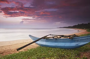 Images Dated 22nd May 2012: Bentota beach at sunset, Western Province, Sri Lanka