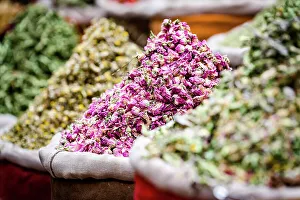 For Sale Prints: Berber tea for sale in the souks markets of Marrakech, Morocco