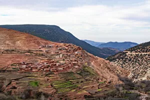Atlas Mountains Collection: Berber village Sidi Fares, Province Al Haouz, High Atlas, Morocco