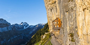 Berggasthaus Aescher-Wildkirchli, Ebenalp, Appenzell Innerrhoden, Switzerland