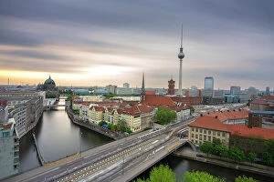 Images Dated 16th May 2023: Berlin skyline with Berlin Cathedral, TV Tower and Spree River, Berlin, Germany