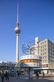 Tv Tower Prints: Berliner Fernsehturm, Alexanderplatz, Berlin, Germany