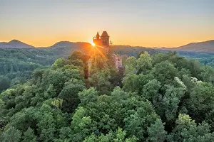 Back Light Prints: Berwartstein castle in Erlenbach near Dahn