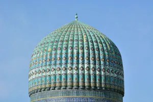 Decorative Arts Prints: Bibi Khanum mosque. It was built (1399) as Samarkands main place of worship