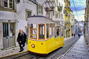 Bica funicular, Lisbon, Portugal