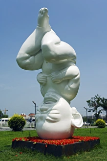 The Orient Gallery: A big baby statue at the Institute of Art and Technology