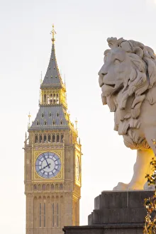 International Landmark Prints: Big Ben, Houses of Parliamant, London, England, UK