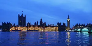 Parliament Prints: Big Ben and the Houses of Parliament, London, England, UK