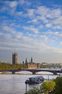Big Ben, Houses of Parliament and River Thames, London, England