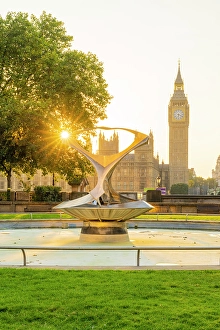 Clock Prints: Big Ben, also known as Elizabeth Tower, Houses of Parliament, London, England, UK