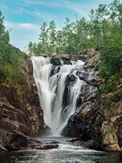 Nightfall Prints: Big Rock Falls at the Privassion Creek